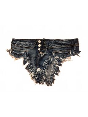 Frayed Edge Denim Shorts Size XL